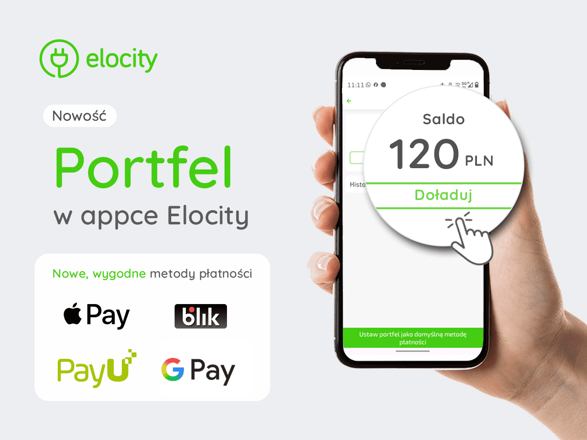Portfel w appce Elocity